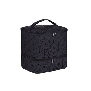 BSCI Hot Sell Nail <b>Polish</b> Organizer Travel Carrying Case for Nail <b>Polish</b> <b>Kit</b> Set Double Layer Nail <b>Polish</b> Storage Bag - Product Image 1