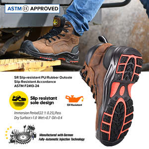 Bottes de sécurité Safetoe résistantes à l'huile et au glissement |   Norme EN ISO 20345 S7 / ASTM |   Cuir véritable imperméable - Product Image 4