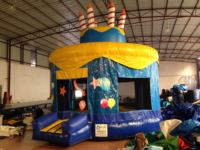 Château gonflable commercial de videur de gâteau Combo château plein d'entrain d'enfants château gonflable de videur