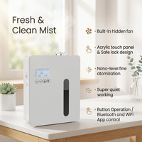 Diffuseur d'arômes en métal haut de gamme avec contrôle intelligent par application, programmable 24h/24, connexion CVC pour espaces commerciaux