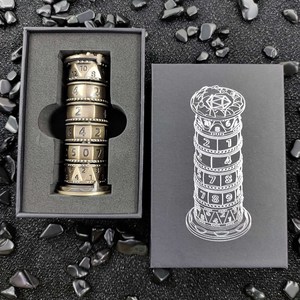 Dados <span class=keywords><strong>de</strong></span> metal giratorios en relieve Dragon Tower, Dados DND para jugadores <span class=keywords><strong>de</strong></span> juegos RPG, envío rápido en stock - Product Image 6