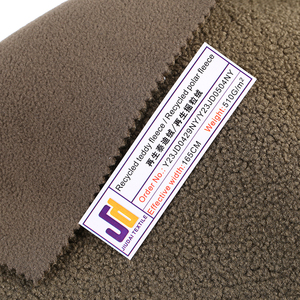 Fábrica de China de punto 100% hilo de poliéster reciclado teñido oso de peluche Sherpa tela <span class=keywords><strong>polar</strong></span> para abrigos de invierno - Product Image 5