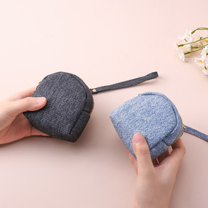 Borsa Portamonete Mini in Denim in Offerta, Pochette Portatile con Ciondolo Portachiavi - Product Image 6