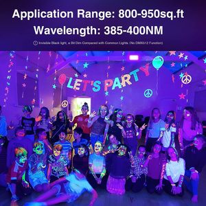 UV <strong>LED</strong> Black Light Outdoor 72W IP66 Waterproof Flood Light with Switch for Stage Party Holiday UV Flood Light