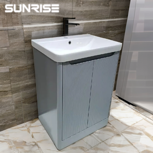 <span class=keywords><strong>Meuble</strong></span> de salle de bain suspendu avec lavabo et rangement intégré - Product Image 6