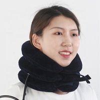 Oreiller gonflable de soutien cervical réglable à trois couches pour traction complète du cou, coussin d'air confortable – Meilleure vente