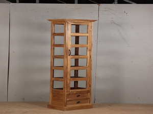 Luxury Display Cabinet Showcase Almirah Made from Solid Wood with Glass Doors and Modern <b>Storage</b> Solution Design - Product Image 3