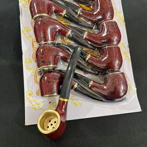 Pipes à fumer traditionnelles chinoises faites à la main de haute qualité Vente directe d'usine Résine de mode avec technique de laque - Product Image 4