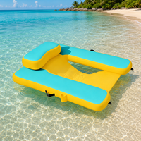 Fauteuil gonflable Flamingo en PVC robuste, personnalisable, vente en gros directe usine, capacité 400 lbs. Piscine portable