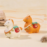 Figurine de cheval en résine Tang Sancai, signe du zodiaque chinois, porte-bonheur, sac d'argent, écologique, artisanal, marque ROOGO, décoration de bureau, Feng Shui