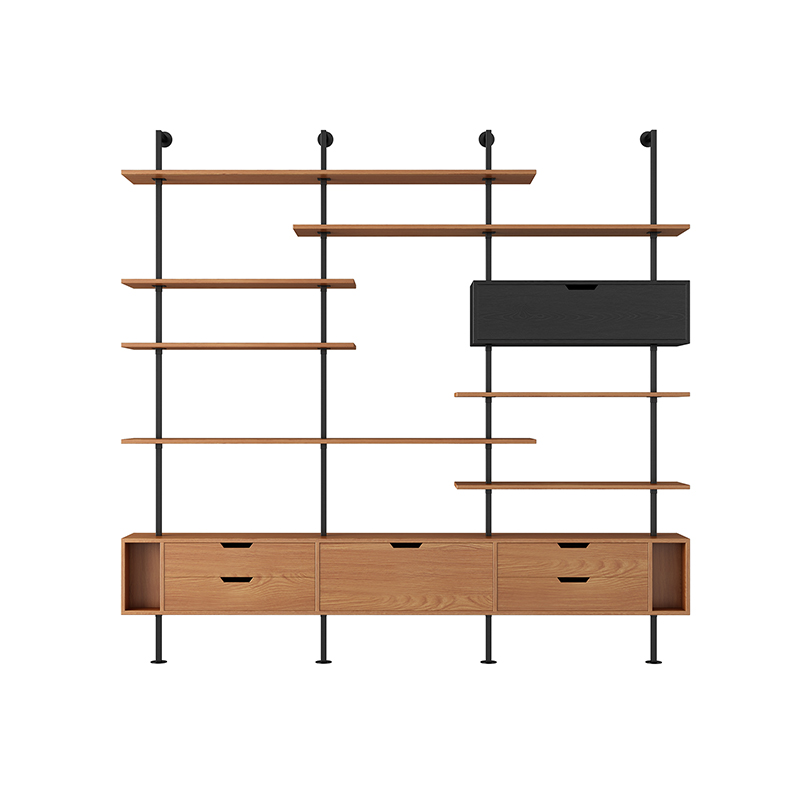 Colore legno di quercia: 200 * 25 * 240 cm