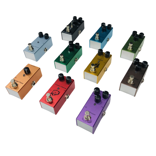Full Metal Electric Guitar Effect Pedal Multiple Tone Options Strings Instrument Effector