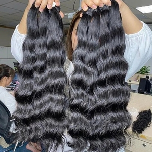 Paquetes de Cabello Humano Virgen Indio 100% Natural, Doble Trama a Máquina, Cutícula Alineada, Todos los Colores, Venta al Por Mayor - Product Image 3
