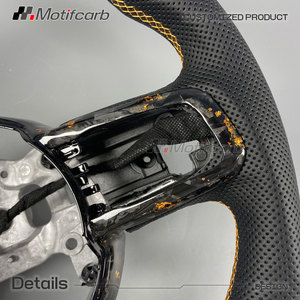 Volante Personalizado de Fibra de Carbono Forjado Naranja con Pantalla LED para Jeep Wrangler JL Rubicon 4x4 Gladiator JT 2018-2026 - Product Image 4