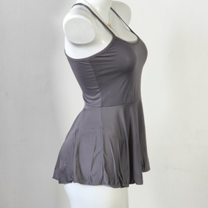 Camisole en soie glacée douce pour la peau, purement séduisante, écologique, à volants, robe fine, élégante, sexy, coupe ajustée pour la maison et les trajets quotidiens, Sweetie Box - Product Image 5