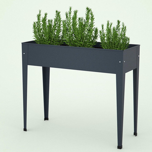 Grand lit de jardin surélevé en métal pour la maison pour les pots de fleurs extérieurs pour la <span class=keywords><strong>terrasse</strong></span> de la cour arrière pour la culture de légumes et de fleurs - Product Image 2