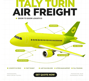 Expédition aérienne rapide porte-à-porte vers Turin, Italie, livraison sur le dernier kilomètre, expédition ponctuelle, prix bas, service de suivi complet - Product Image 2