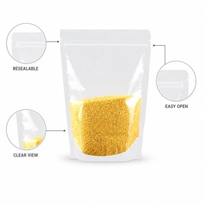 Non Toxic Kid Safe Snack Ziplock Pouch Resealable Biodegradable Nut Chip Trail Mix On The Go Lunch Box <b>Bag</b> - Product Image 6