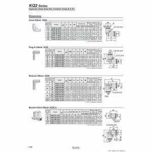SMC Pneumatics Raccord à une touche KQ2L08-10A pièces pneumatiques - Product Image 1