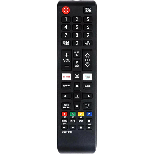 BN59-01315D Universal Remote Control Replacement for Samsung 4K Ultra HD Smart LED TV, with Hot Keys, No Setup Required