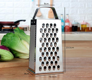 Multifunction Box <b>Grater</b> Stainless Steel 4 Sides Vegetable Cheese Ginger <b>Nutmeg</b> Shredder Potato Vegetable Slicer Cheese Slicer - Product Image 1