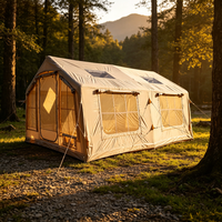 Tente de maison gonflable en PVC personnalisable avec tissu Oxford imperméable pour le glamping de luxe et les activités de fête en plein air