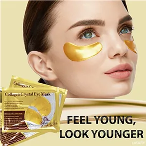 Produk Baru Masker Mas Vendidos En China Grosir Di Bawah Mata untuk Perawatan Kulit Mata Kering Korea Masker Collagen Gel Emas 24K