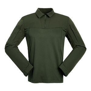 Tronyond kaus taktis pria, pakaian tempur taktis Pullover lengan panjang, Kaus katun taktis seragam keamanan - Product Image 1