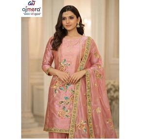 Élégante tenue de soirée pakistanaise pour femme, robe traditionnelle Salwar Kameez, dupatta tendance, extensible, infroissable, séchage rapide - Product Image 1