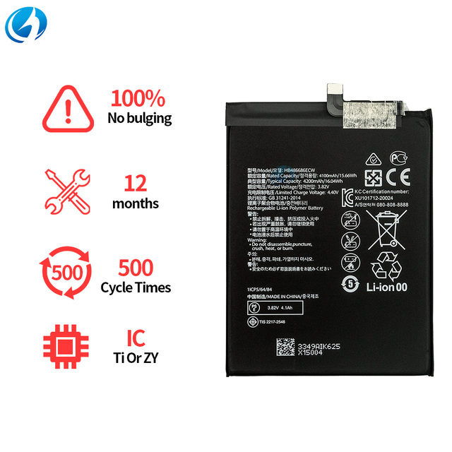 HB486686ECW 3900mAh Smartphone Battery Mobile Battery Replacement High Quality for Huawei Y9A / Enioy 20 Plus