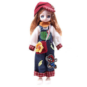 Poupée en caoutchouc solide pour enfants, bébé, jouet d'habillage, jeux de simulation avec vêtements, style modèle - Product Image 1