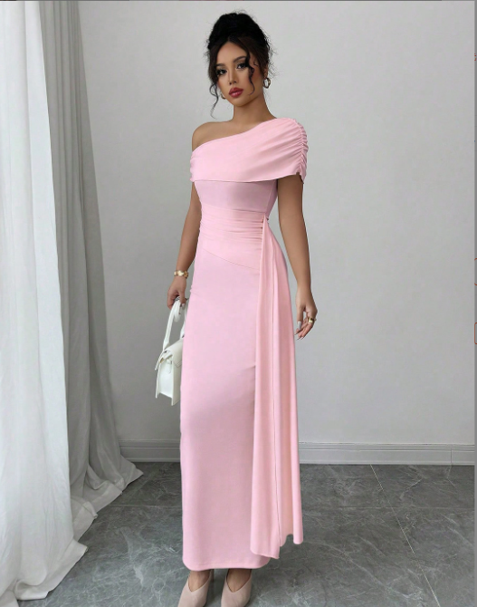 korean bridesmaid dresses Jinfuna - Embroidered Lace Bridesmaid Dress (4 Designs)