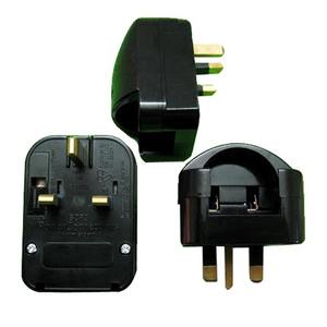 Adaptador europeo a Reino Unido de 13A 250V, Enchufe europeo en ángulo de 90 grados a enchufe triple británico, Convertidor de enchufe alemán/francés a británico - Product Image 5