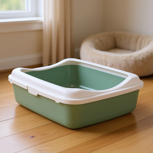 Bac hygiénique classique 37 x 15 x 48 cm, blanc sauge, pour litière de chat - Product Image 3