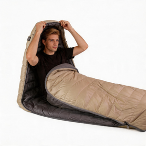 Sac de couchage portable pour adulte de style momie en duvet d'oie pour le camping en plein air avec tissu en nylon pour l'alpinisme Vente en gros AF230013 - Product Image 3