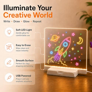 Tableau d'affichage LED effaçable en acrylique OEM 2026 avec design moderne et contrôle tactile - Product Image 2