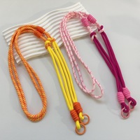 Cordon de téléphone en nylon en gros avec patch, sangle universelle colorée pour le cou, anti-perte, bandoulière pour téléphone portable