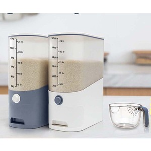 Hot Sale 26.5 Lbs Rice Dispenser Large Sealed Integrated Grain Container Storage Rice Container with Measuring Cup