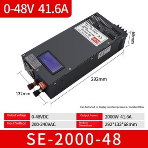 Alimentation électrique à découpage haute puissance avec affichage numérique de tension/courant constant 2000W, sortie DC0-12/36/60/150/220V - Product Image 5