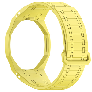 Nouvel ensemble de bracelets magnétiques en silicone de luxe compatibles avec la série Swatch Royal Pop, installation facile par un simple clic, couronne à 12 heures - Product Image 3