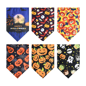 منديل جديد للحيوانات الأليفة مطبوع بتصميم عطلة من البوليستر، وشاح للكلاب بالجملة، باندانا مثلثة للحيوانات الأليفة للكلاب والقطط الكبيرة - Product Image 3