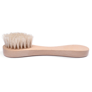 Spazzola per il viso di promozione all'ingrosso di colore naturale in legno e setola di cinghiale spazzola per la pulizia del viso - Product Image 5