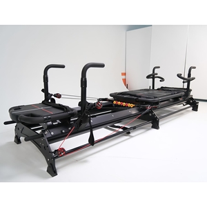 Máquina <span class=keywords><strong>de</strong></span> <span class=keywords><strong>Pilates</strong></span> Reformer <span class=keywords><strong>de</strong></span> Aleación <span class=keywords><strong>de</strong></span> Aluminio <span class=keywords><strong>de</strong></span> Grado Comercial con Estructura Resistente y 8 Resortes <span class=keywords><strong>de</strong></span> Resistencia, Kit <span class=keywords><strong>de</strong></span> Cuerdas y Poleas - Product Image 2