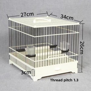 Cage à <span class=keywords><strong>oiseaux</strong></span> en plastique et acier Indigo, maison de bain multifonctionnelle pour petits <span class=keywords><strong>oiseaux</strong></span>, cage de bain durable pour pinsons, canaris, agapornis - Product Image 2