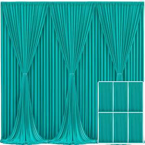 Commercio all'ingrosso Fancy Wedding <span class=keywords><strong>turchese</strong></span> fondale poliestere decorazione della fase Organza tenda per la decorazione del partito - Product Image 2