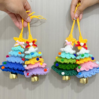 Poupées en peluche de Noël faites à la main, best-sellers transfrontaliers : Père Noël, Bonhomme de neige, pendentifs de voiture et clochettes de sapin de Noël