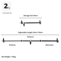Support de fixation AL-2 avec tête pivotante, bras télescopique pour réflecteur, support de bras pour éclairage supérieur et sac de sable pour flash Speedlite et mini flash