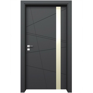 <span class=keywords><strong>Porte</strong></span> intérieure en bois moderne pour appartement, chambre à coucher, avec cadre en aluminium, isolation phonique et dimensions personnalisées - Product Image 4