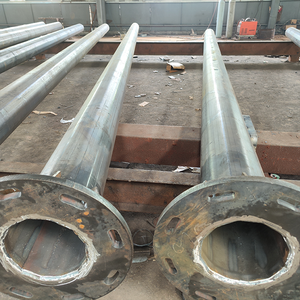 Mạ kẽm đèn bài chiều cao 6M 8m ánh sáng đường phố cực QATAR giá rẻ giá LED đường phố màu xanh lá cây trắng tùy chỉnh màu Xanh tự động thép nóng - Product Image 5