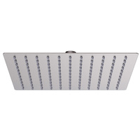 Pommeau de douche pressurisé carré en acier inoxydable de 10 pouces, haute pression et haut débit, design ultra-fin